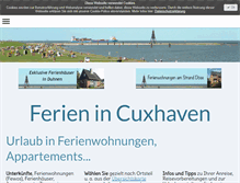 Tablet Screenshot of cux-ferien.de